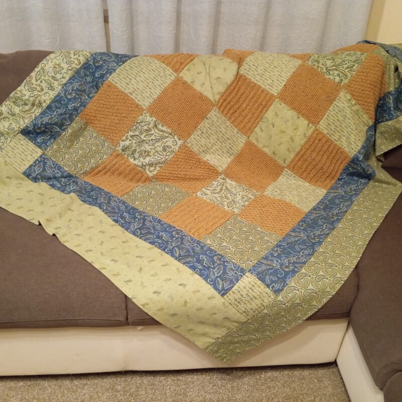 Cartamodello "Coperta double face green"