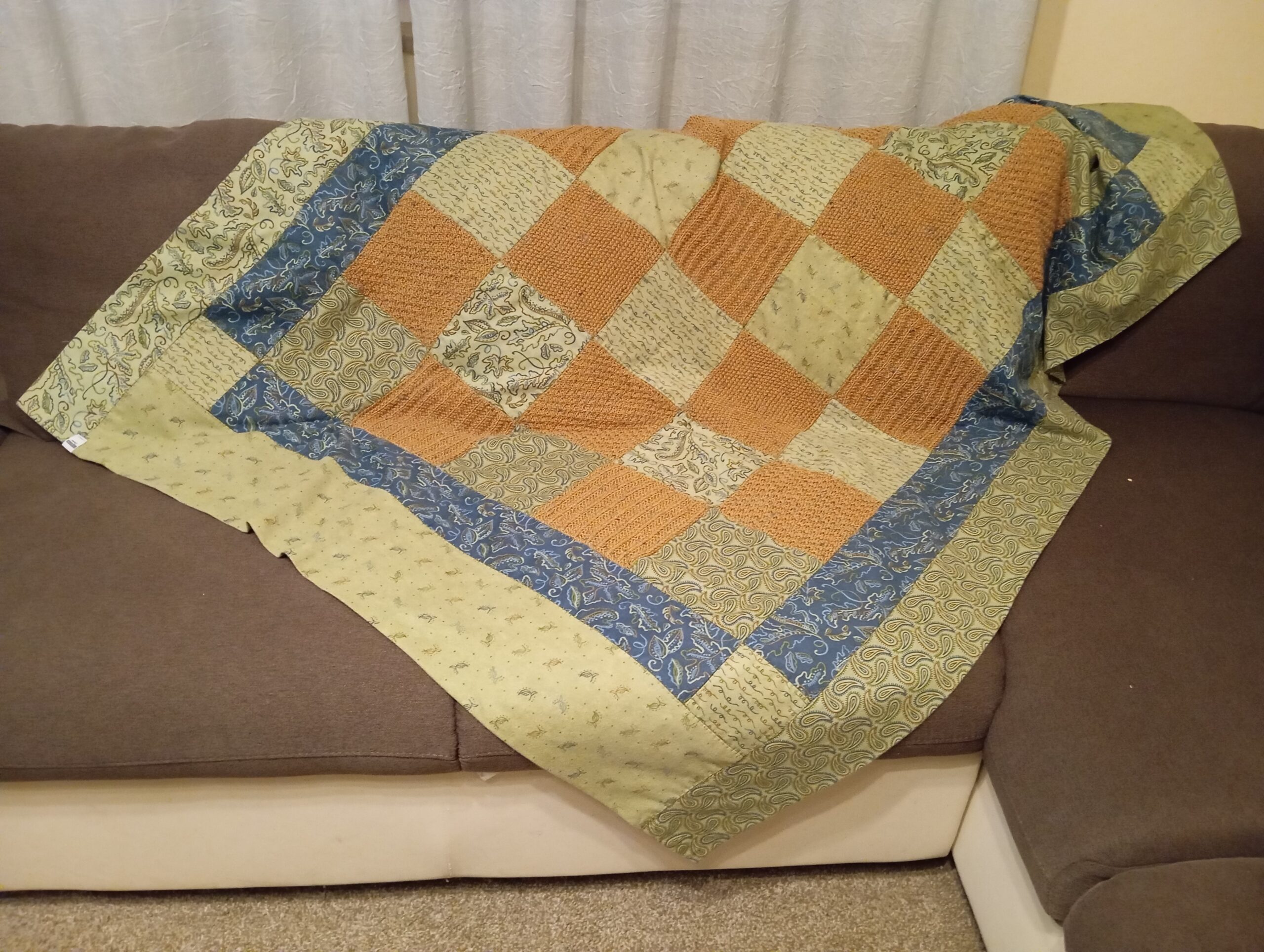 Cartamodello "Coperta double face green"